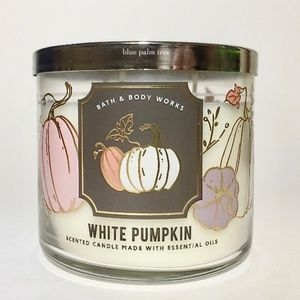 WHITE PUMPKIN 3 Wick Candle